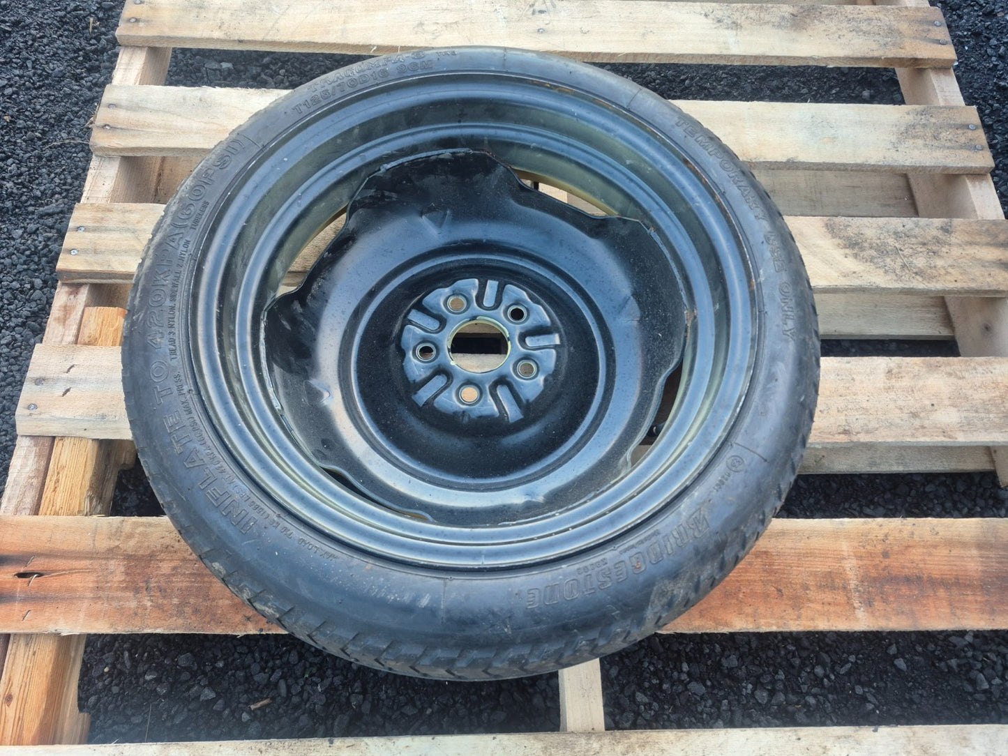 2009 Toyota Prius Emergency Spare Tire Wheel Rim 16x4t OEM