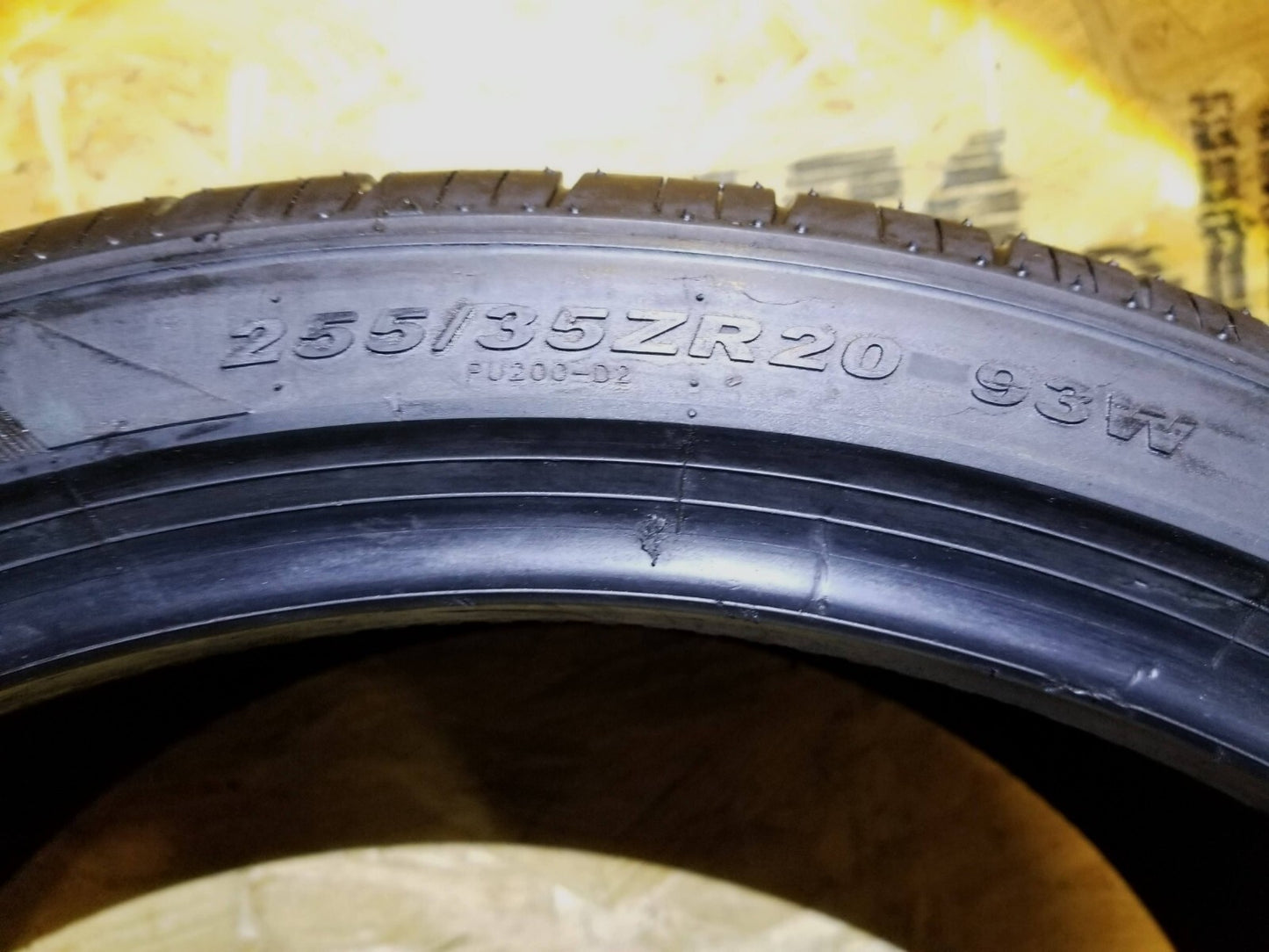 255/35r20 Supermax Tread 7.5/32" Used Tire