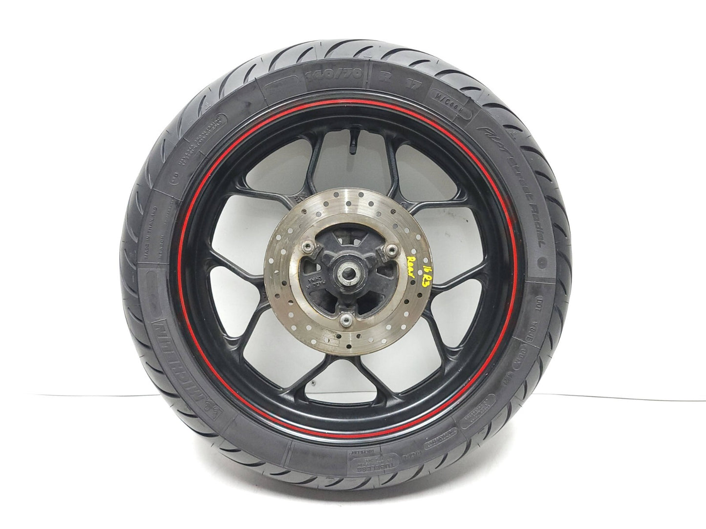 2016 Yamaha R3 Yzfr3 Rear Wheel Rim Tire 140/70 R17 OEM *straight*