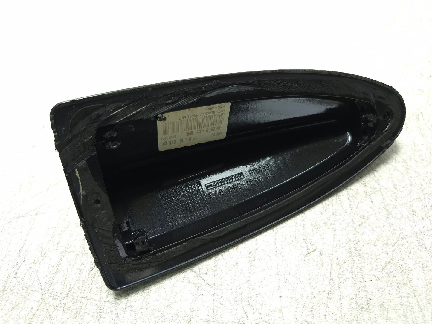 2008 BMW X6 Roof Shark Fin Antenna Module & Cap Cover Black OEM