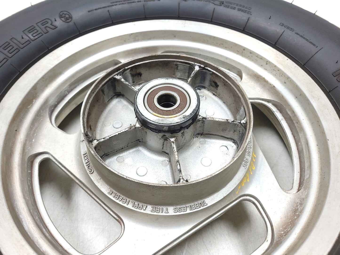 2002 Honda Magna Vf 750c Rear & Front Wheel Rim & Tire Assy OEM