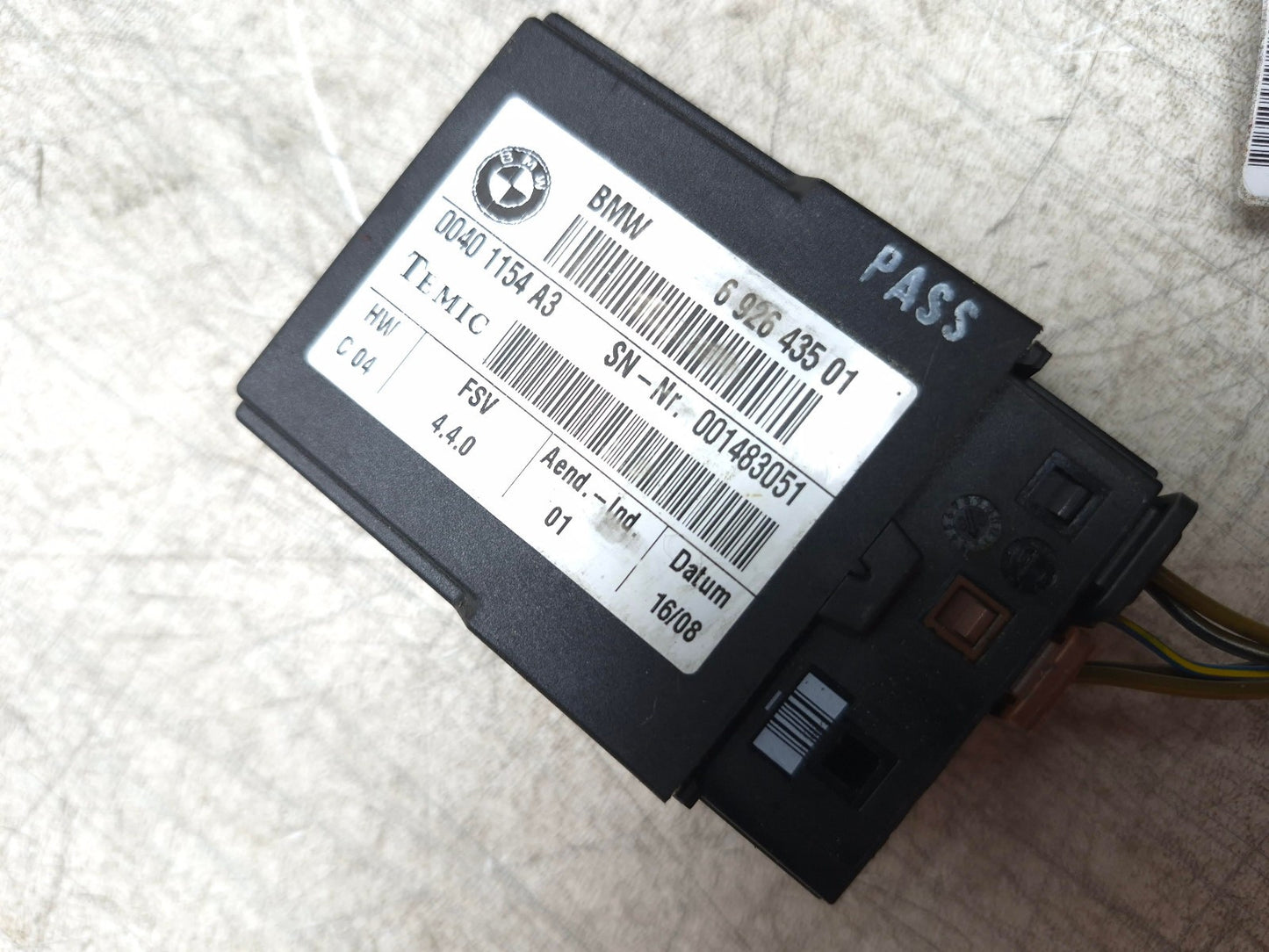 2008 BMW X6 E71 Power Seat Control Module OEM 692643501