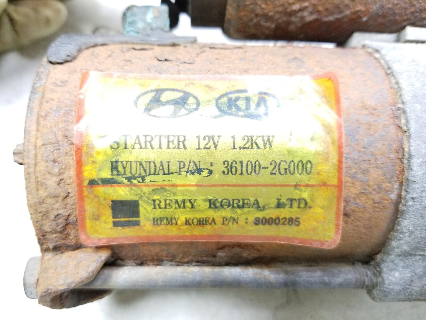 2011 - 2013 Kia Sportage Starter Motor OEM