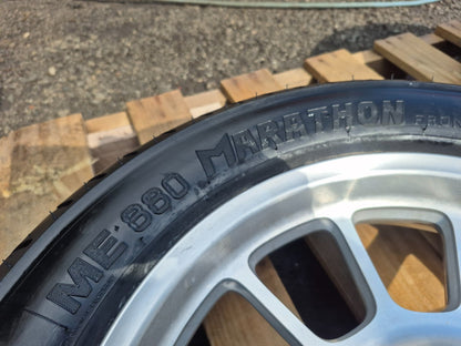 2014 Triumph America Wheel Rim W/tire Metzeler Front & Rear Pair OEM