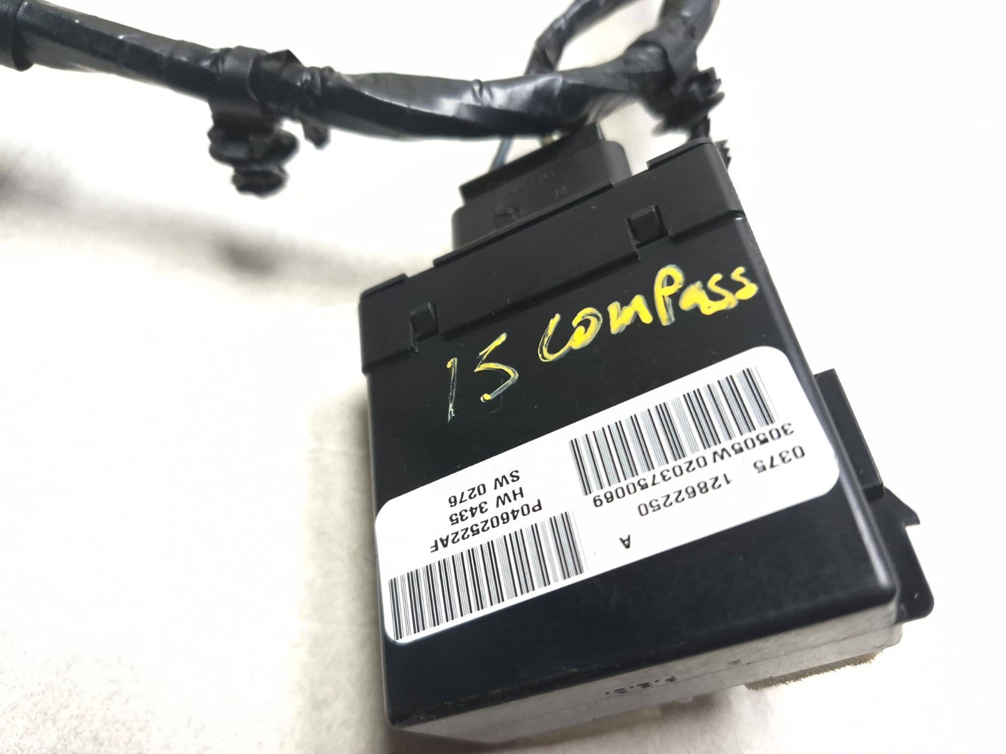 2015 Jeep Compass Front Driver Seat Wiring Harness & Seat Control Module OEM