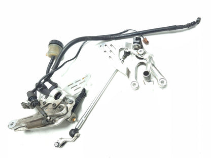 2003 - 2009 Yamaha Yzf R6 Front Foot Peg Bracket & Master Cylinder & Shifter 2pc