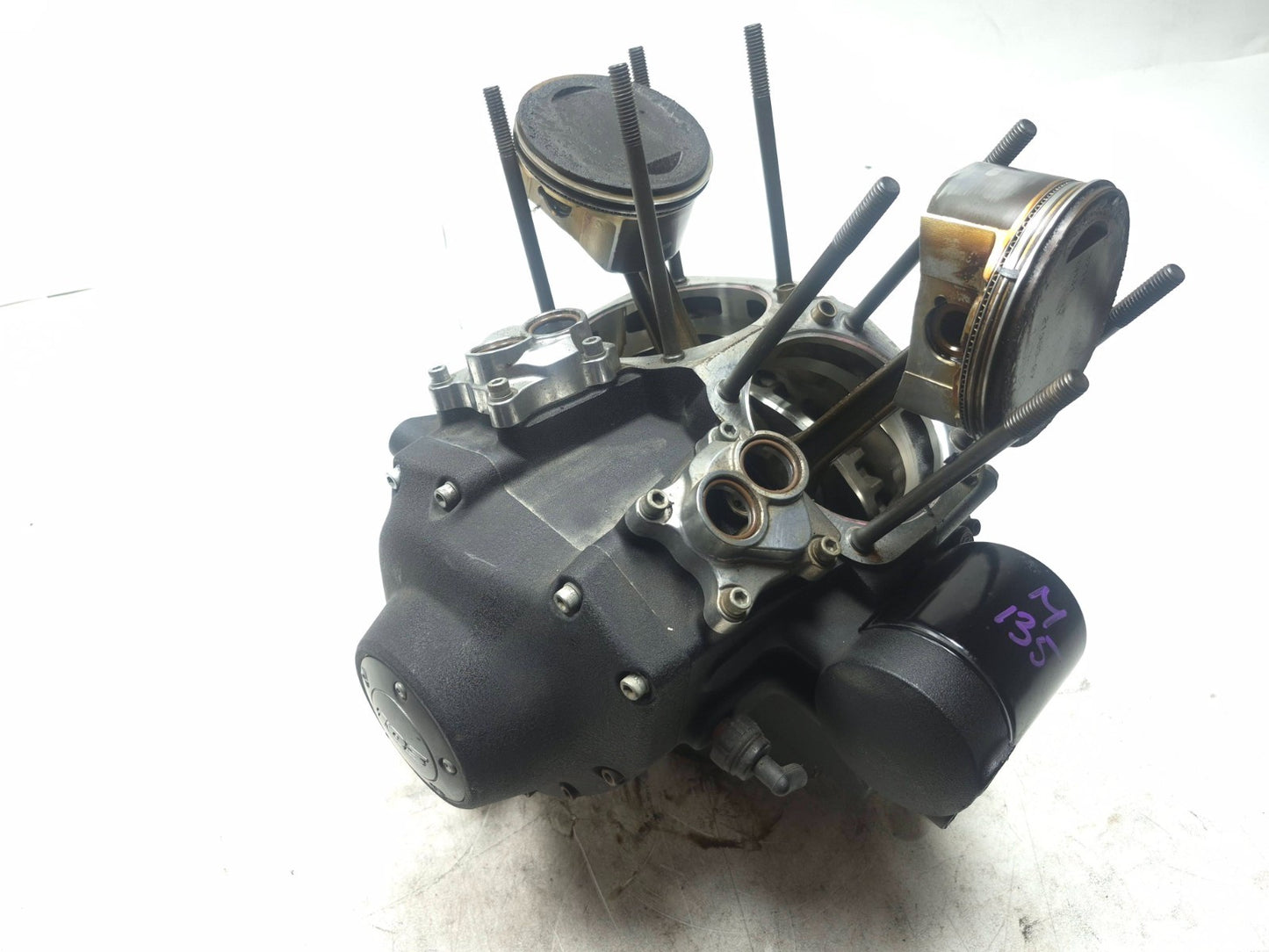 2016 Harley Davidson Dyna Street Bob Fxdb Crankcase Crankshaft & Piston 103oem