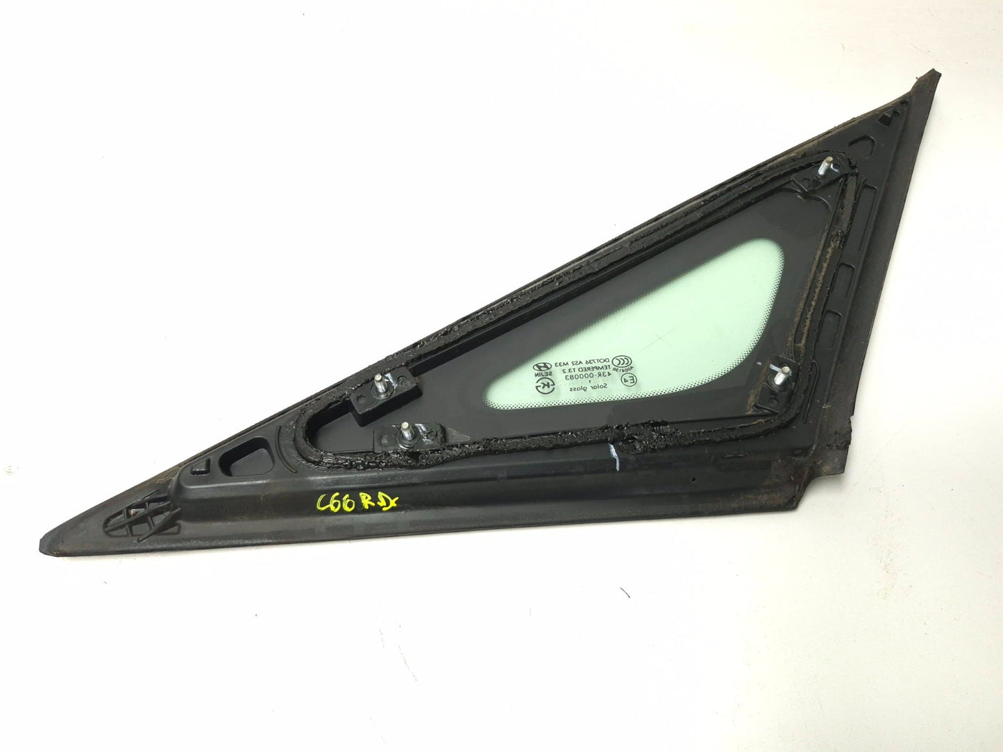2012 Hyundai Sonata Quarter Vent Glass Rear Driver Side Left OEM