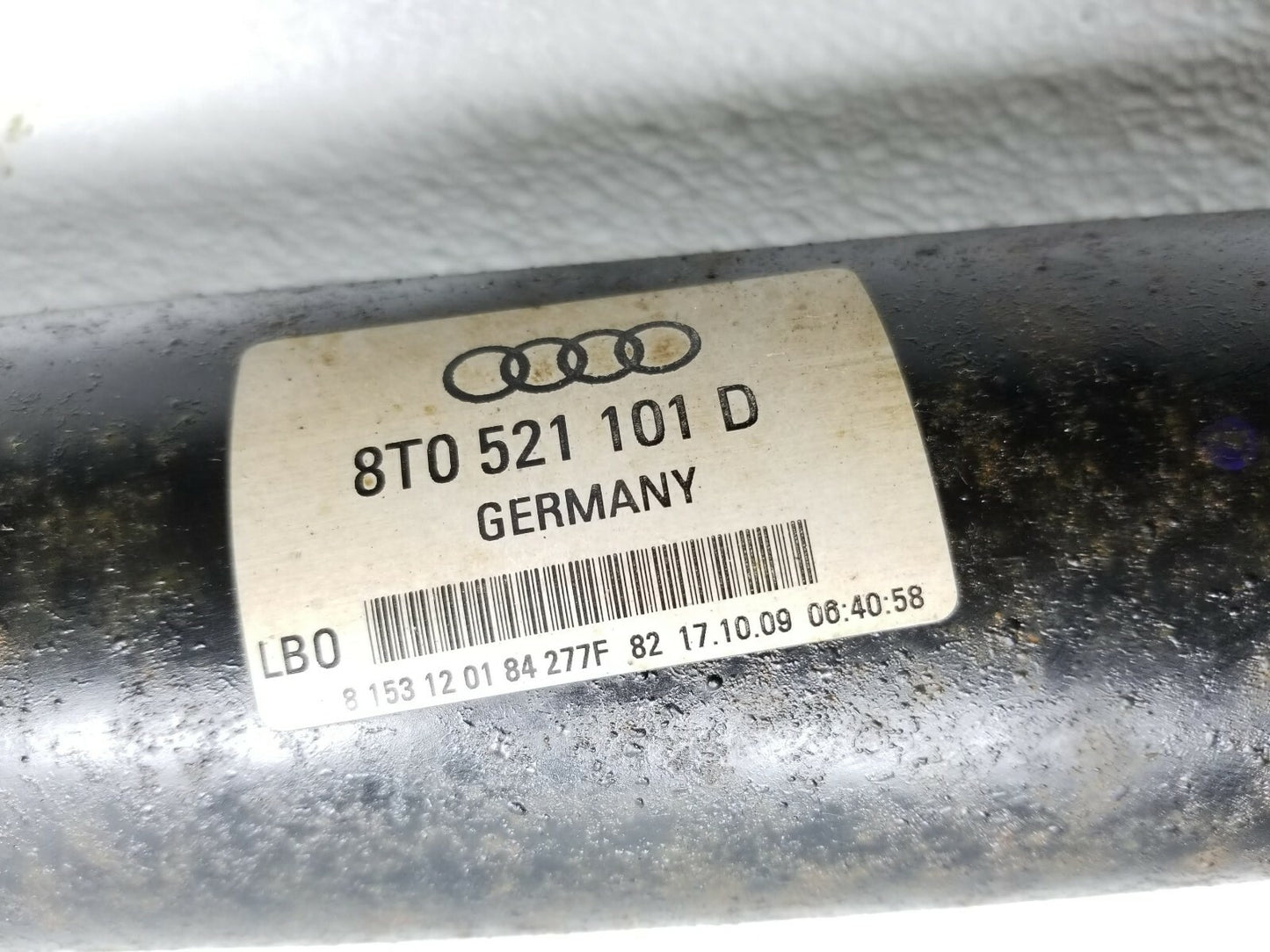 2010 Audi A5 Coupe Driveshaft Drive Shaft AWD 3.2l OEM