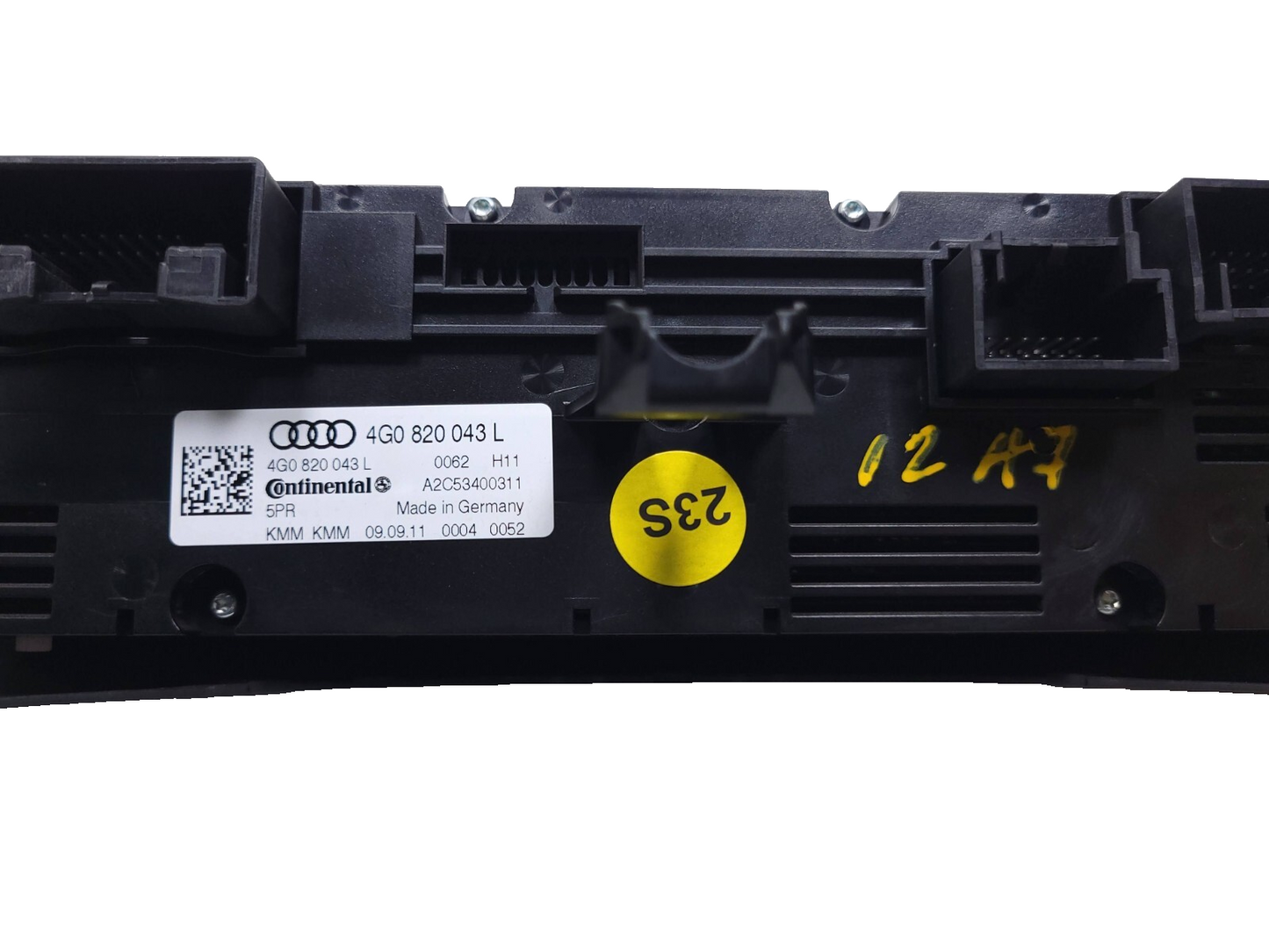 2012 Audi A7 A/c Heater Climate Control Switch Panel OEM