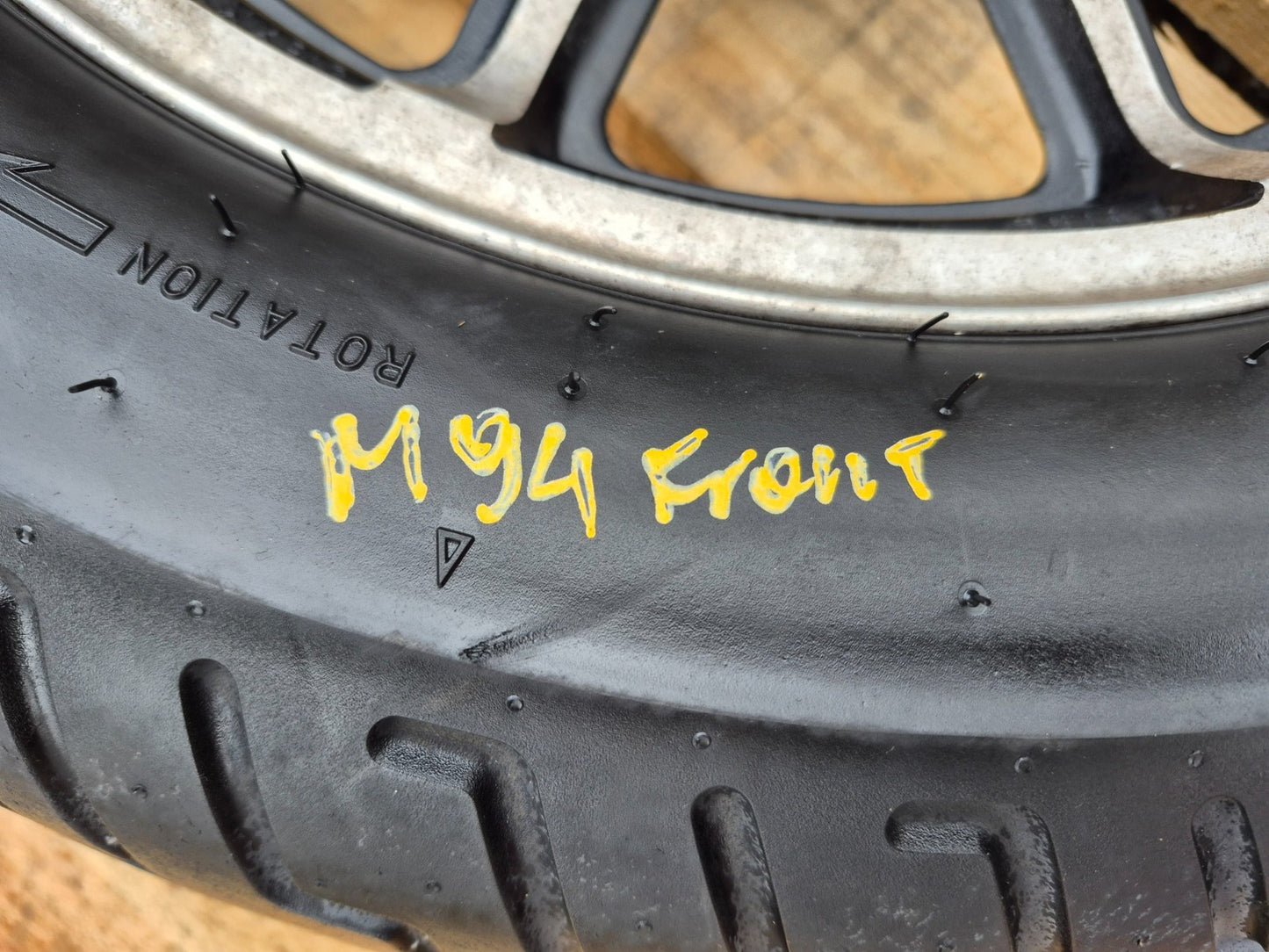 1987 Honda Gl1200i Rear & Front Wheel W/ Tire Pair 15" 16" OEM