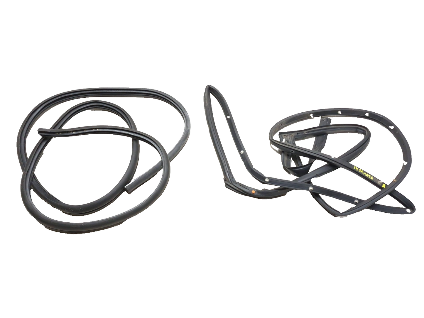 2014 Hyundai Sonata Rear Door Weatherstrip Seal Driver Side Left 2pcs OEM