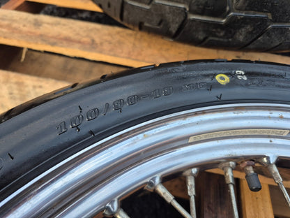 1997 Harley Sportster Xl883  Xl 883 Rear & Front Wheel W/ Tire Pair 16" 19" OEM