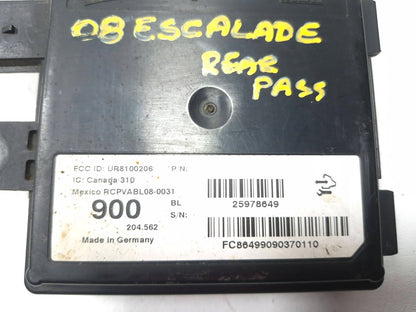 2009 Cadillac Escalade Rear Blind Spot Radar Sensor Module Passenger Right OEM