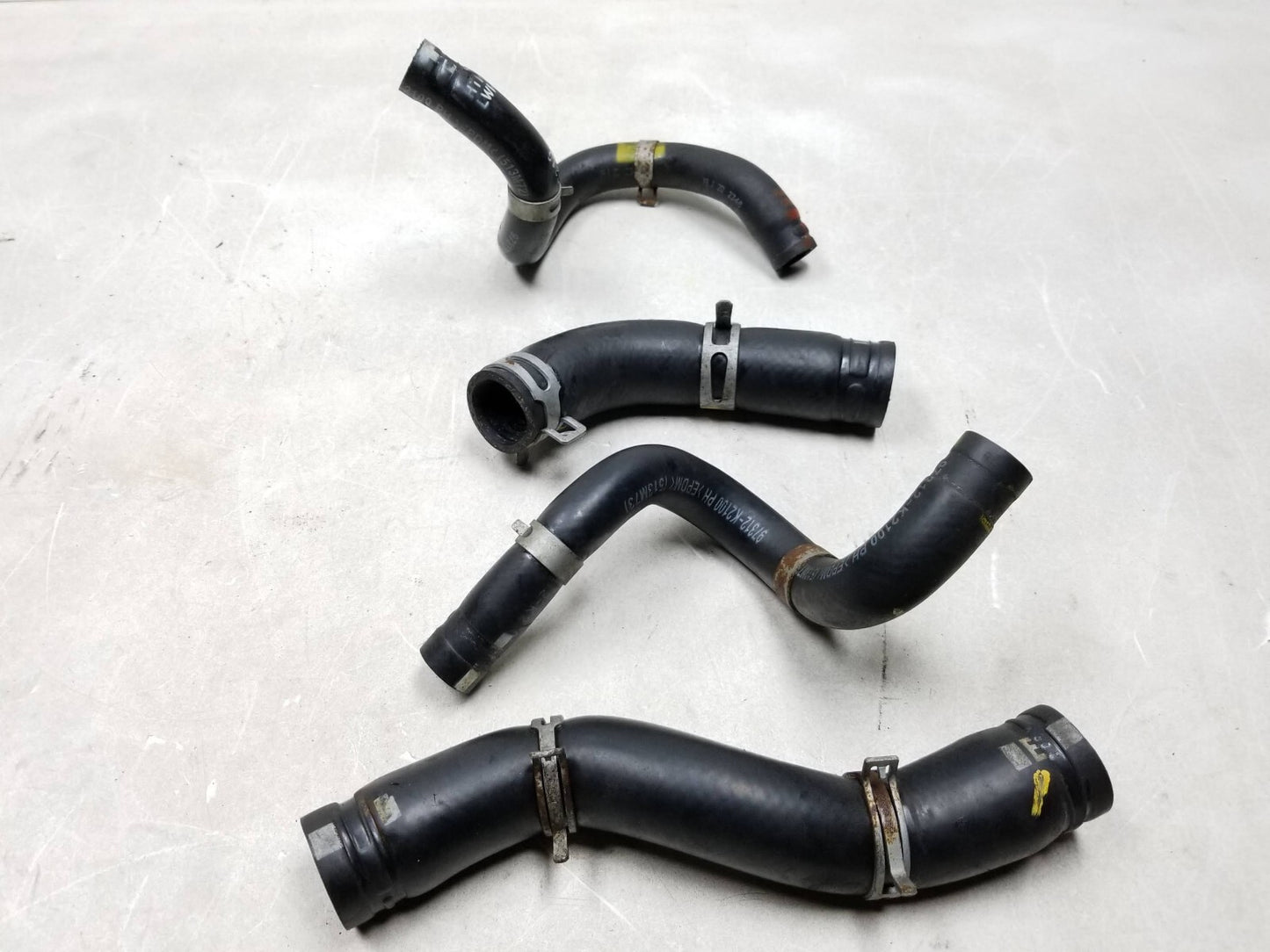 2020 Hyundai Venue Engine Coolant Water Outlet Hose Tube 4pcs OEM