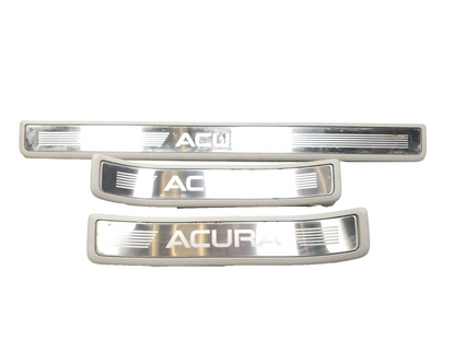 2009 - 2014 Acura Tsx Door Sill Scuff Plate Trim Panel Front & Rear 3pcs  OEM