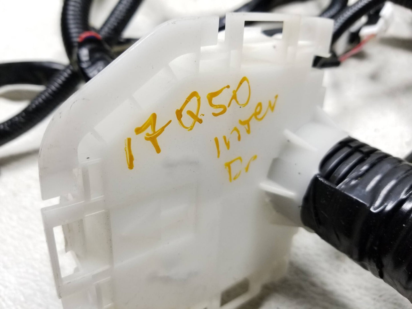 2017 Infiniti Q50 Interior Wire Harness Left Driver Side OEM 62k Miles