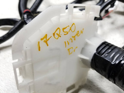 2017 Infiniti Q50 Interior Wire Harness Left Driver Side OEM 62k Miles
