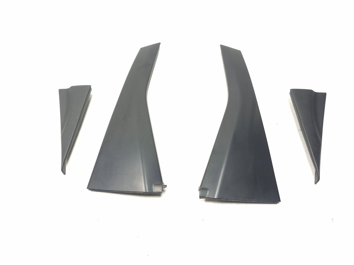 2007 Honda Fit Rear Door Quarter Corner Trim & B Pillar Lower Molding 4 Pcs OEM