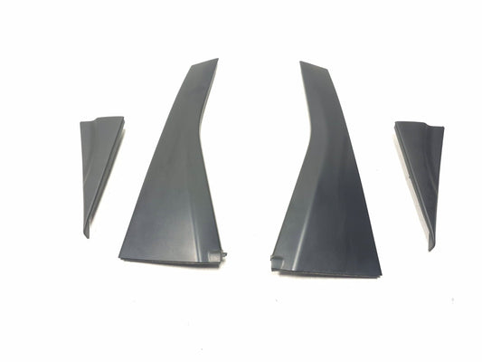 2007 Honda Fit Rear Door Quarter Corner Trim & B Pillar Lower Molding 4 Pcs OEM