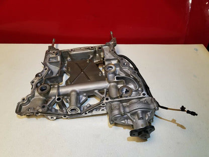 2017 Subaru Legacy Engine Upper Oil Pan W/ Water Pump 2.5l OEM