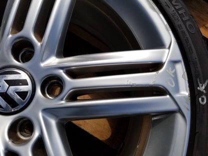 2012 VW Golf GTI Wheel Rim W/ Tire 225/40zr18 4pcs OEM