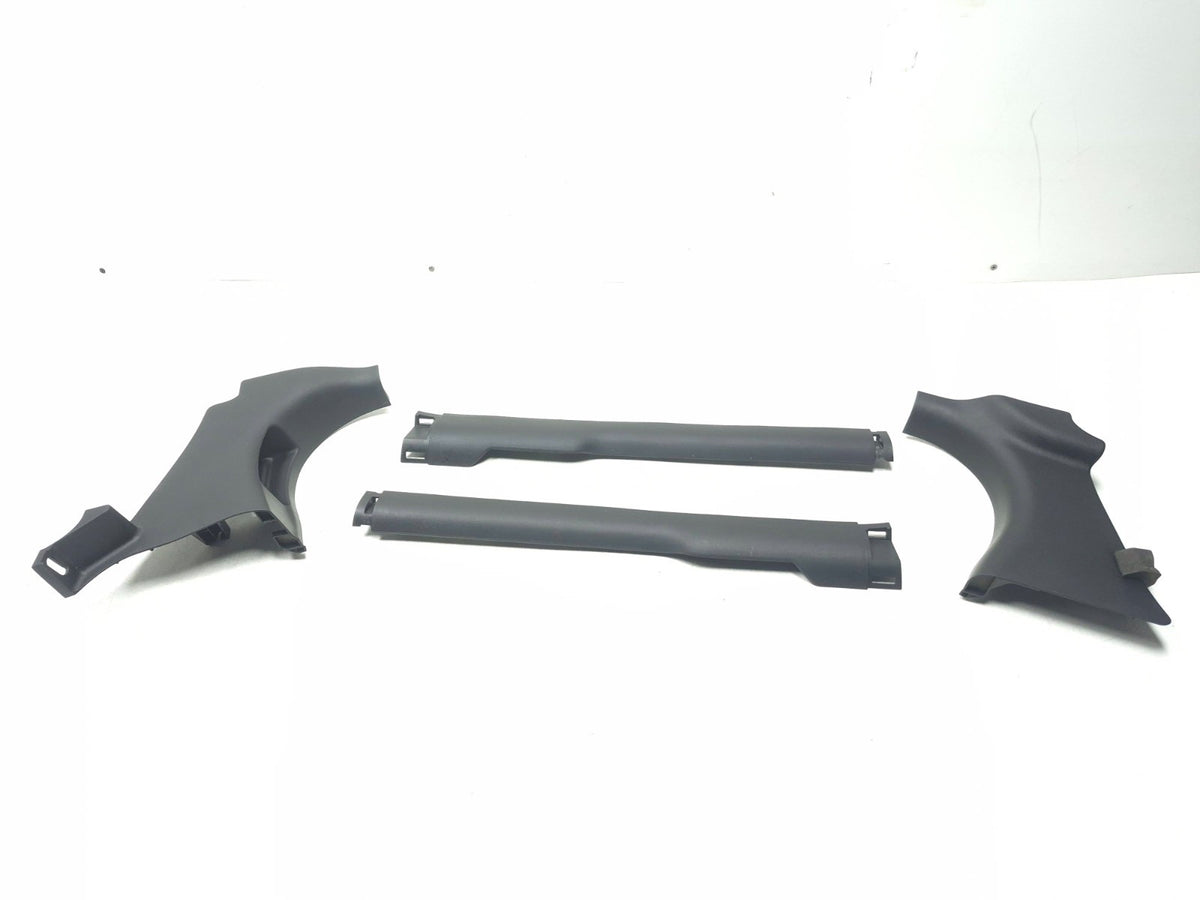 2007 Honda Fit Kick Panel Trim & Front Door Sill Plate Left & Right 4 Pcs OEM