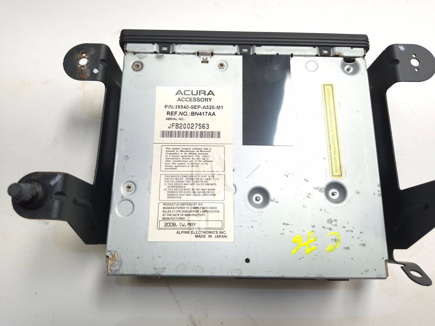 2008 Acura Tl Navigation Dvd Rom Player Drive Unit OEM