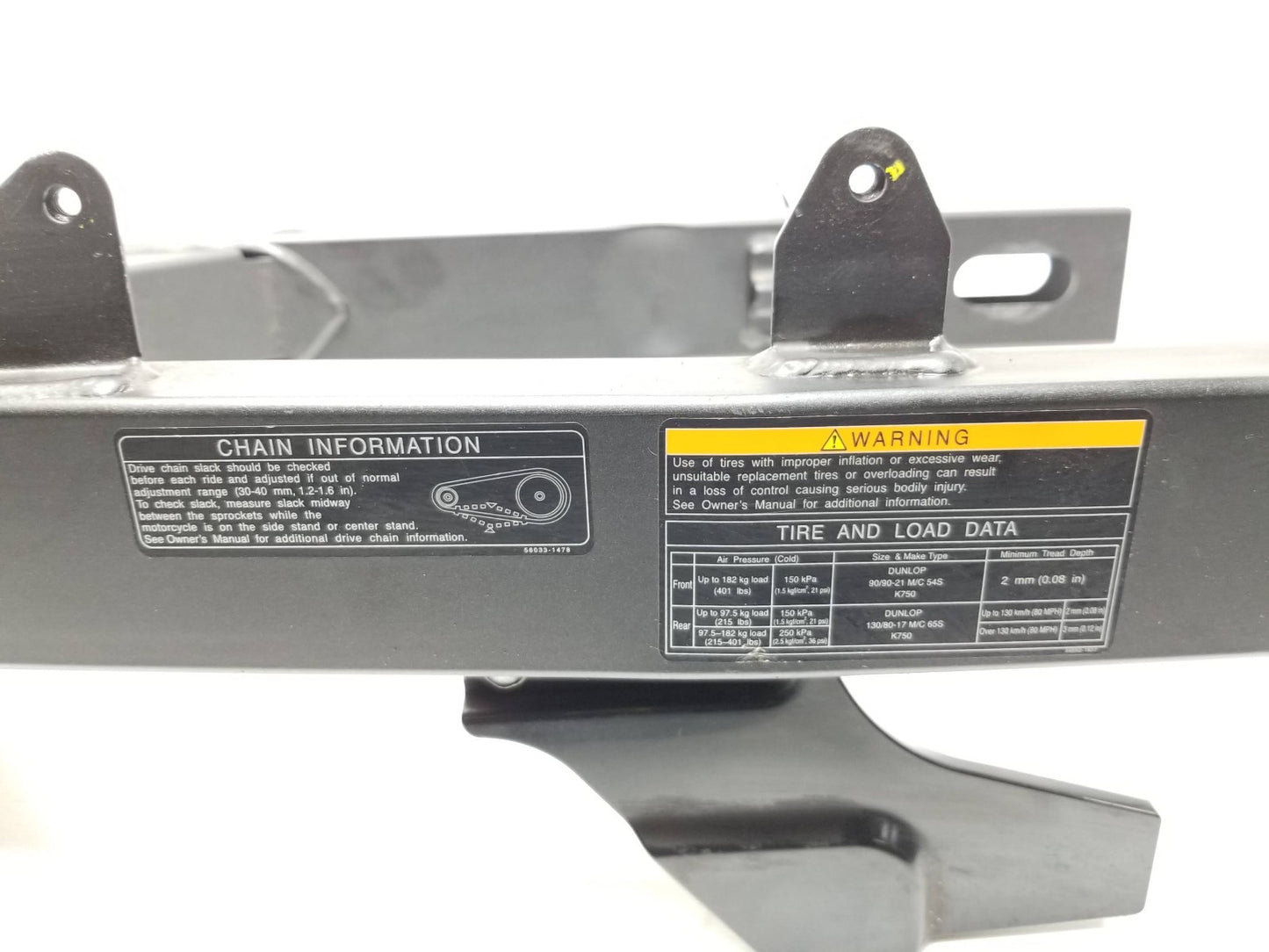 2022 Kawasaki Klr650 Kl650l Rear Swingarm OEM