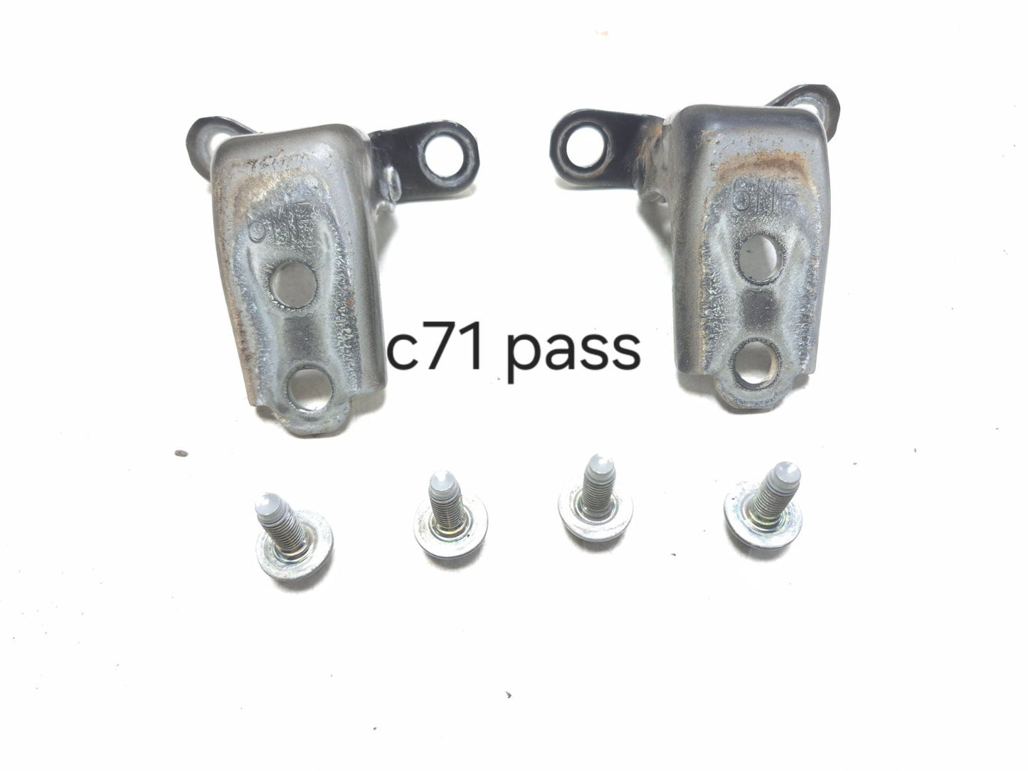 2012 Honda Cr-z Front Door Hinge Upper & Lower Right Passenger Side OEM