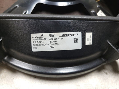 2004 - 2010 Audi A8l A8 Rear Deck Sub Woofer Speaker Bose OEM