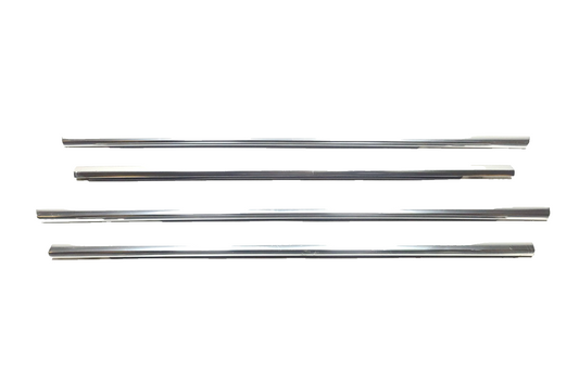 2010 - 2019 Jaguar XJ Door Glass Belt Seal Molding Set 4 OEM