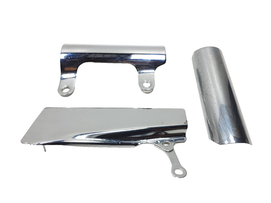 2001 Suzuki Sawage Ls650p Chain Case Guard Cover & Exhaust Cover 3 Pcs OEM