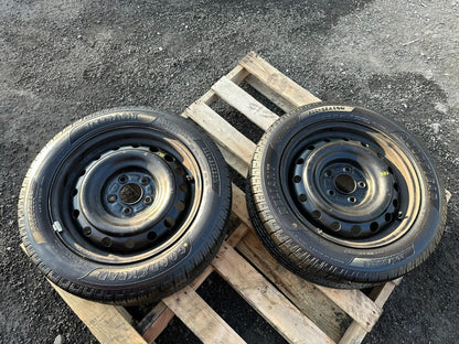 2012 Hyundai Sonata Steel Wheel Rim W/ Tire Good Year 205/55r16 10/32" 2pcs OEM