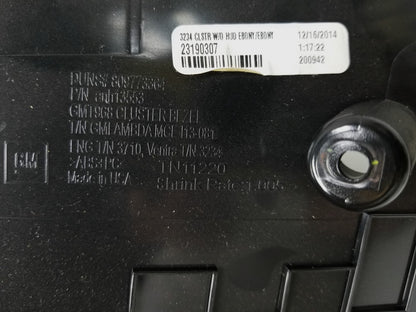 13 14 15 16 GMC Acadia Speedometer Dash Cluster Bezel 22851109 OEM
