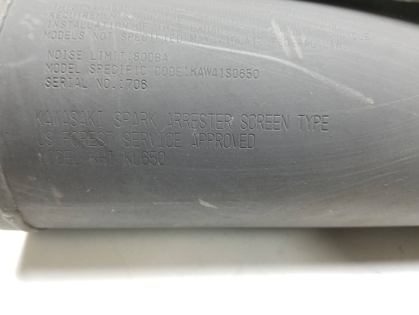 2022 Kawasaki Klr650 Kl650l Silencer Muffler Exhaust OEM
