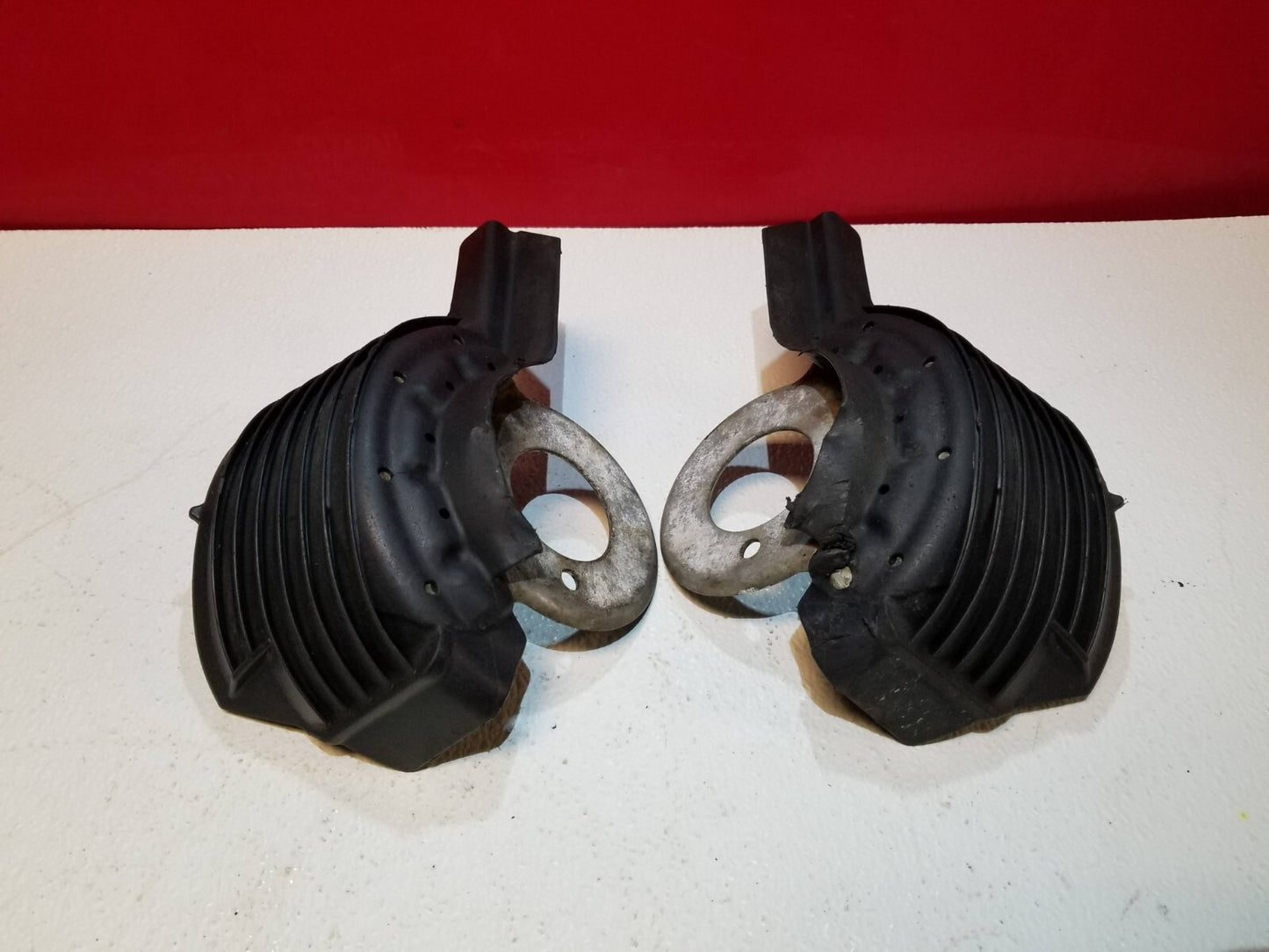 12 13 14 15 Audi A6 Rear Shock Absorber Strut Stone Guard Shield 2pcs OEM