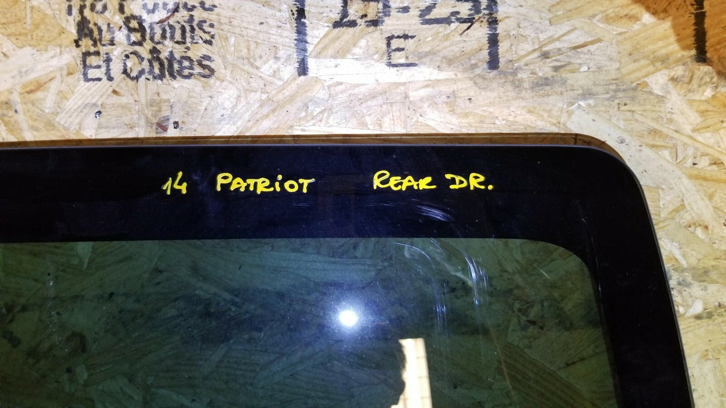 2015 Jeep Patriot Quarter Vent Glass Rear Driver Side Left OEM