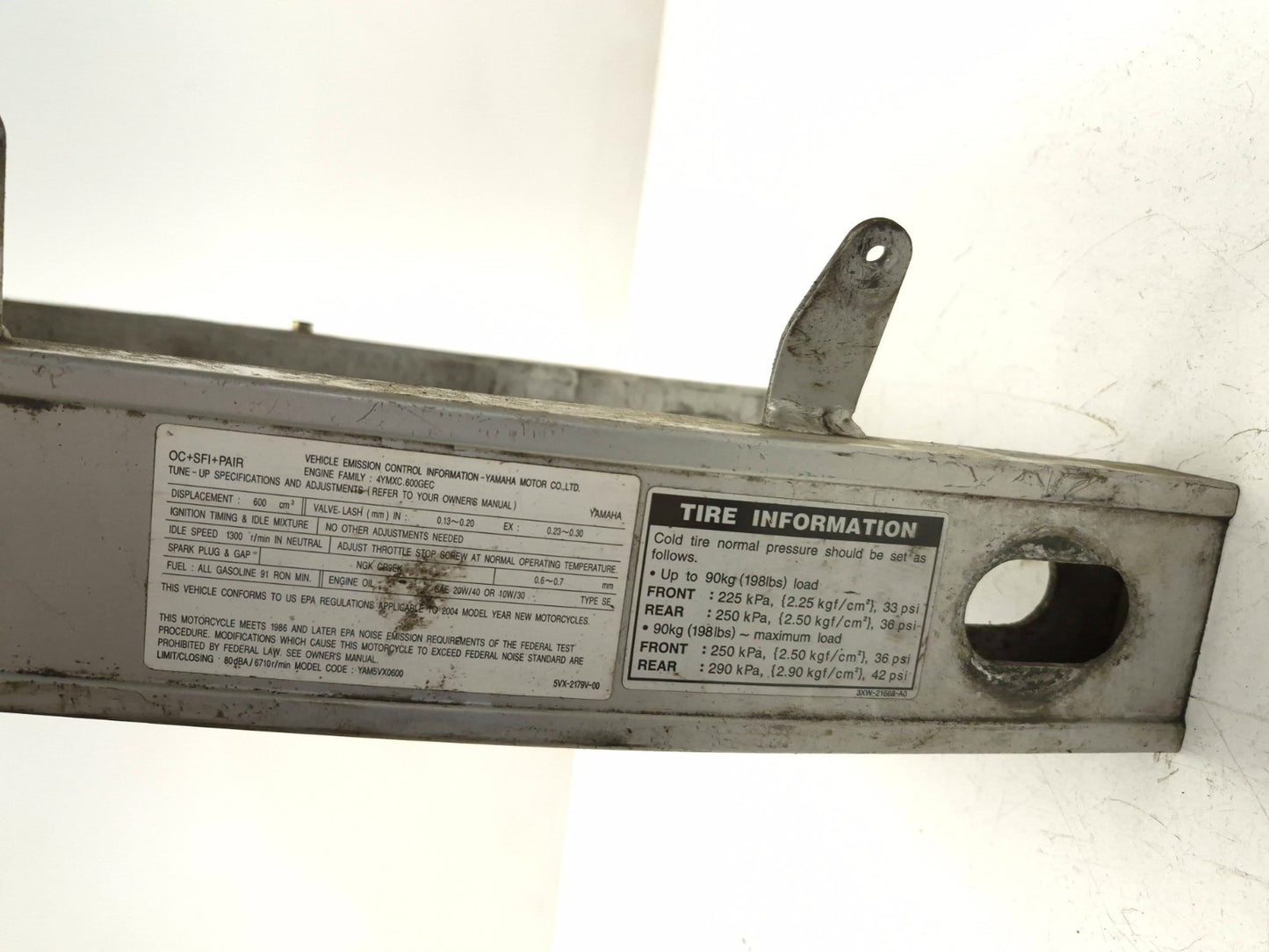 2004 Yamaha Fz6 S Rear Swingarm OEM