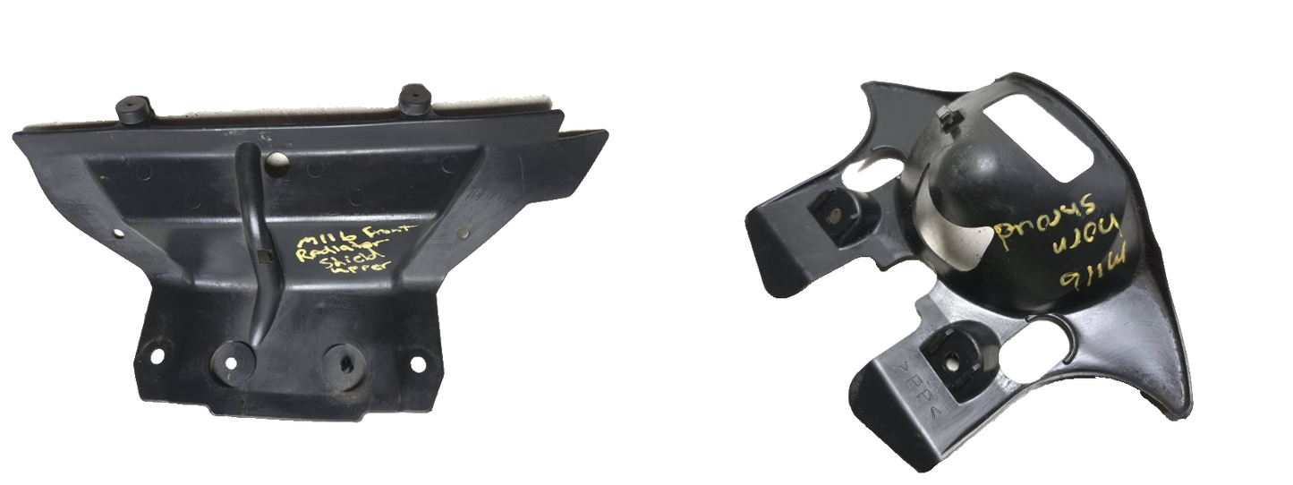 2002 Yamaha Yzf-r6 Frame Shield Cover & Triple Tree Cover Pair OEM