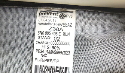 2011 Volkswagen Tiguan Rear Seat Lower $ Upper Cushion Second 2nd Row OEM