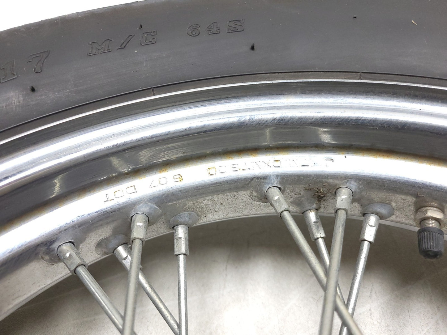 2008 Honda Shadow Vt 750ca Front & Rear Wheel Rim & Tire OEM