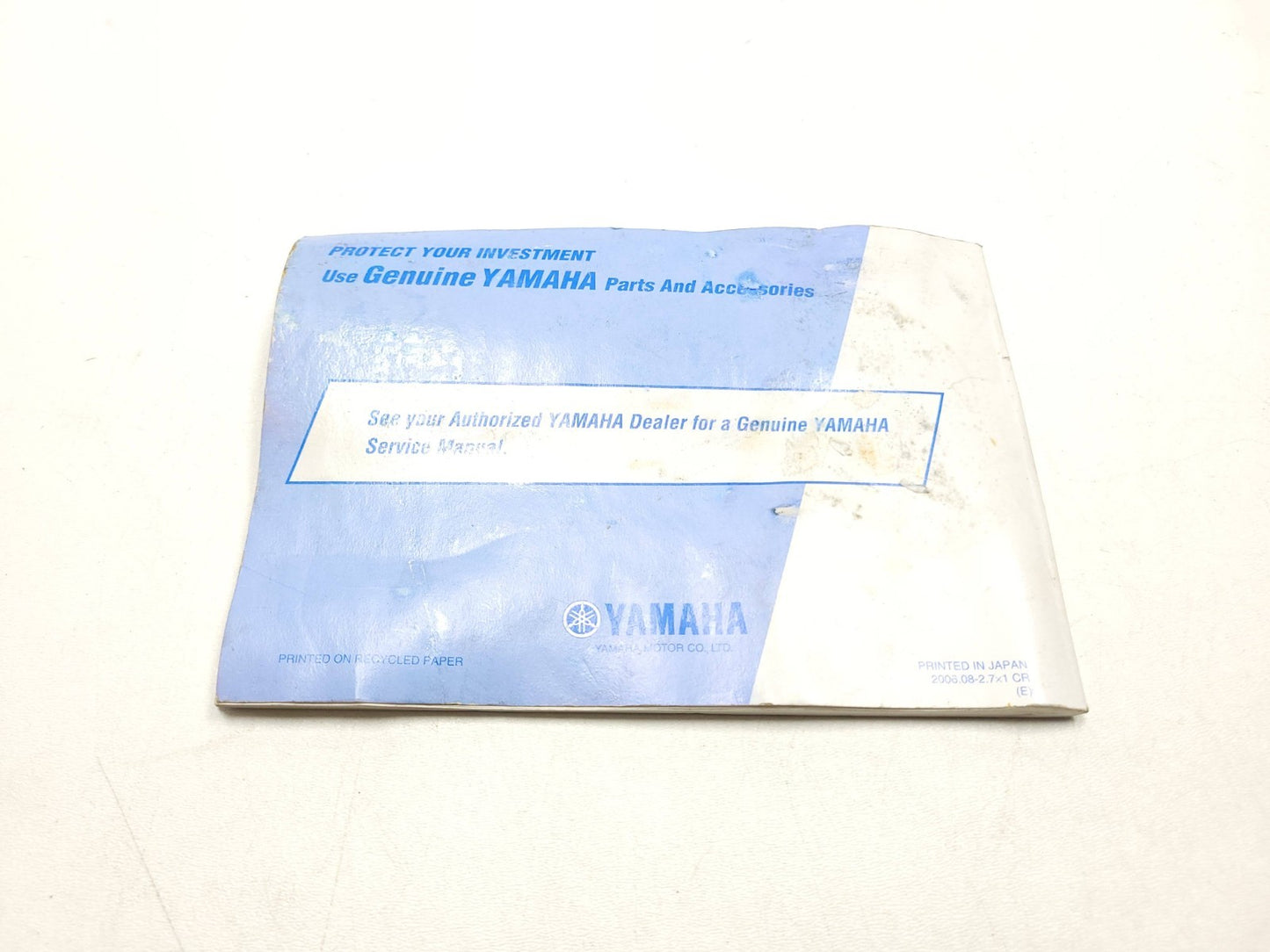 2007 Yamaha Xvs 1300 V-star User Guide OEM
