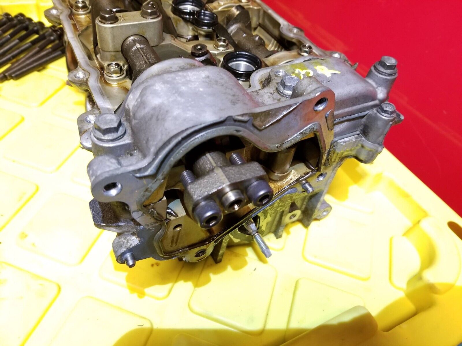 09-13 Infiniti G37 X Engine Cylinder Head Passenger Side
