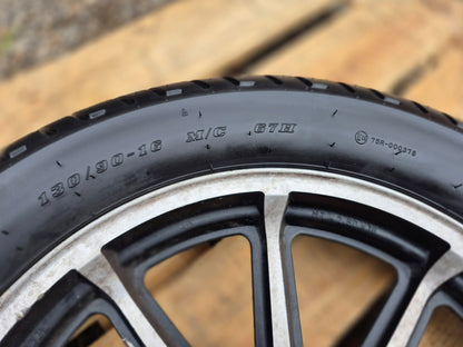1987 Honda Gl1200i Rear & Front Wheel W/ Tire Pair 15" 16" OEM