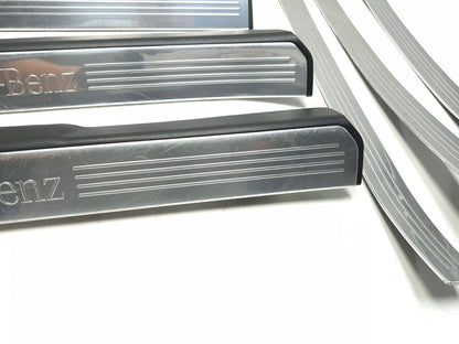 2010 Mercedes S400 W221 Door Sill Scuff Plate Trim Front & Rear OEM