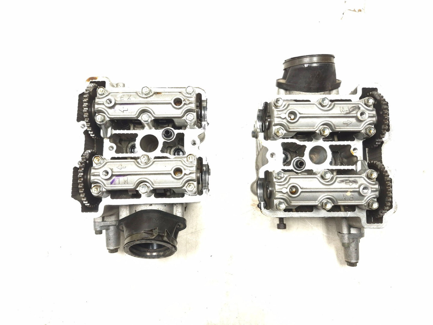 2003 Suzuki Sv650 Engine Cylinder Head Front & Rear Pair OEM