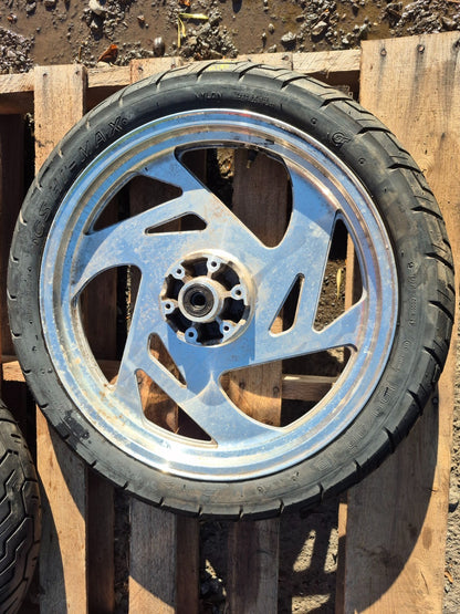2007 Cf Moto V5 Qlink Legacy 250 Wheel Rim & Tire Front & Rear *straight* OEM