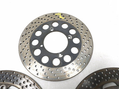 1993 Suzuki Gsx 600 Fp Katana Rear & Front Brake Disc 3 Pcs OEM