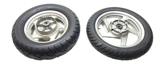 2002 Honda Magna Vf 750c Rear & Front Wheel Rim & Tire Assy OEM